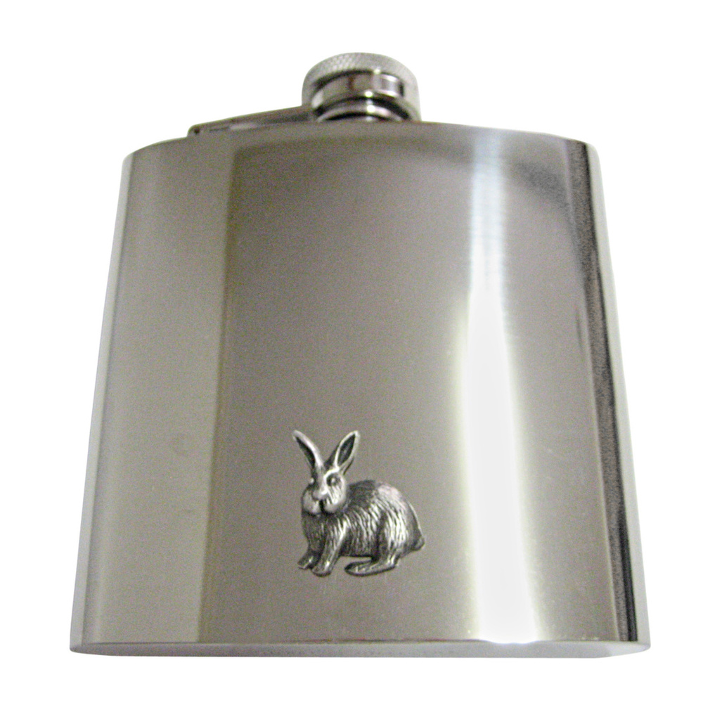 Textured Rabbit Hare 6oz Flask - image 1